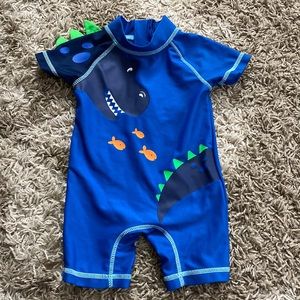 Infant boy rash guard, one piece. Size 3 months.